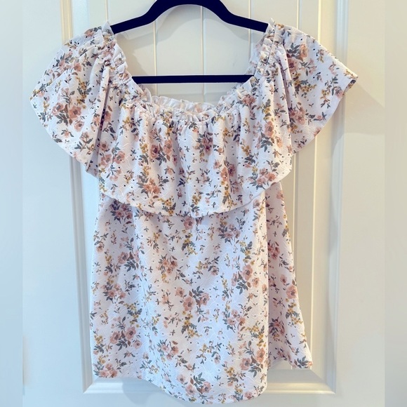 Wallflower Top On or Off Shoulder Eyelet Size L - Picture 1 of 7
